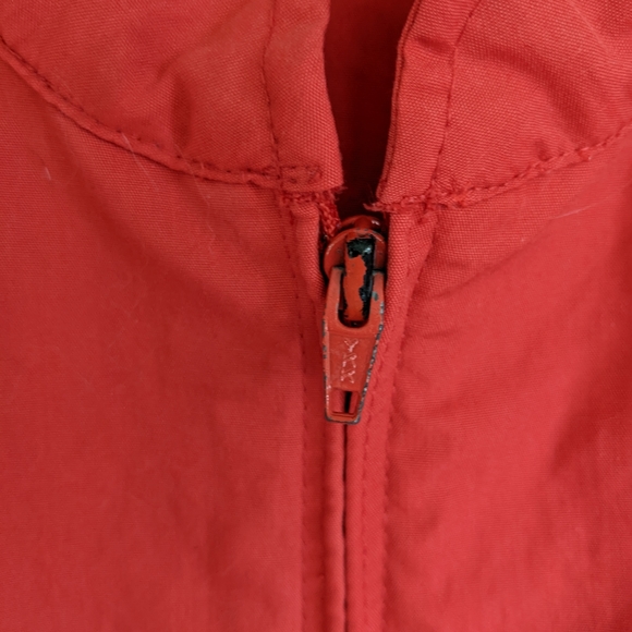 ๐ฌ๏ธ Vintage 80s Red Aqua Sheen Windbreaker XL - Picture 4 of 11
